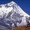 Dhaulagiri 8167 m, widok na wschodnią ścianę ponad doliną Khali Ghandaki, z hal Sano Bugin 4200 m.